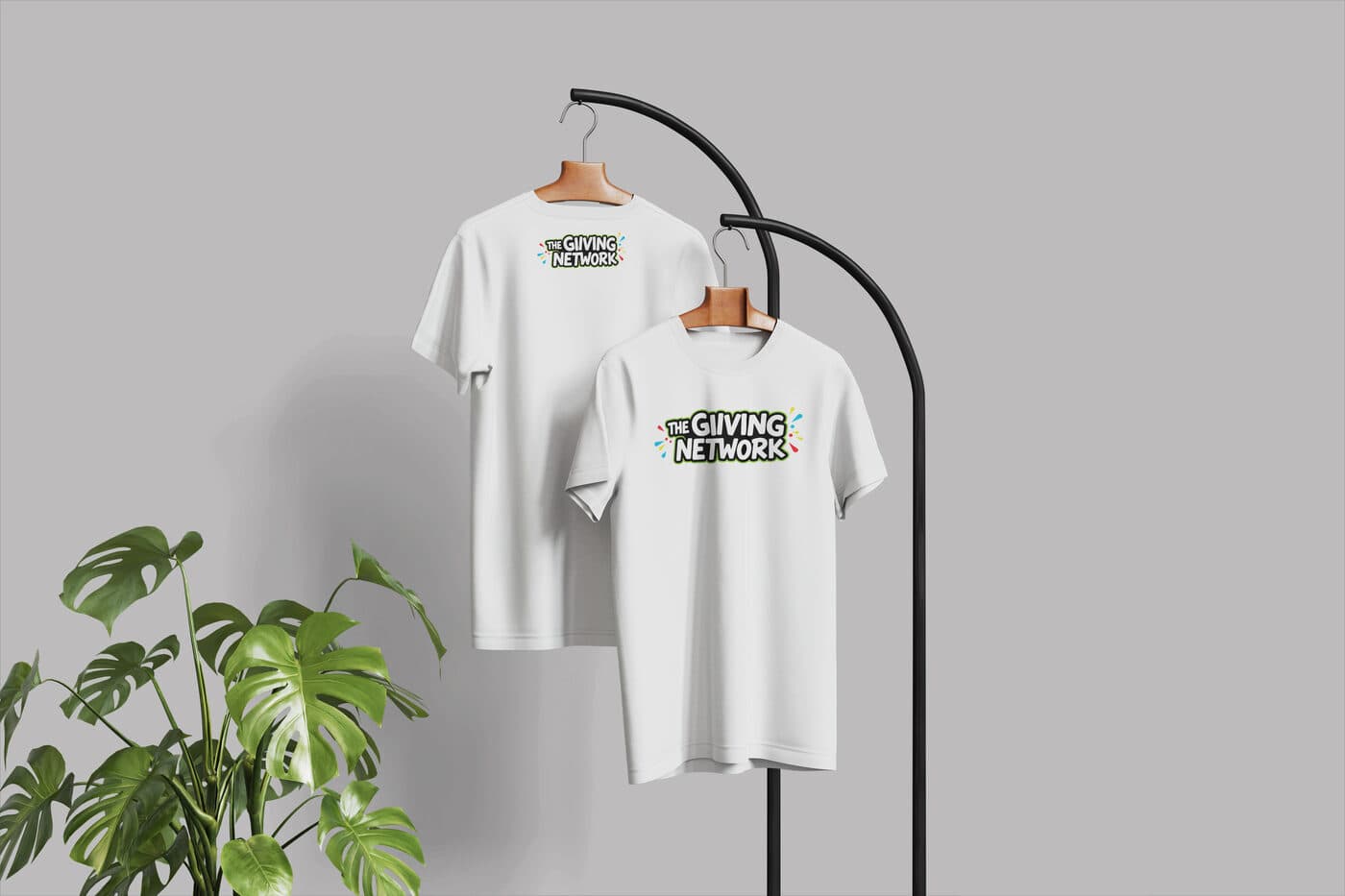 The Giiving Network white T-shirt