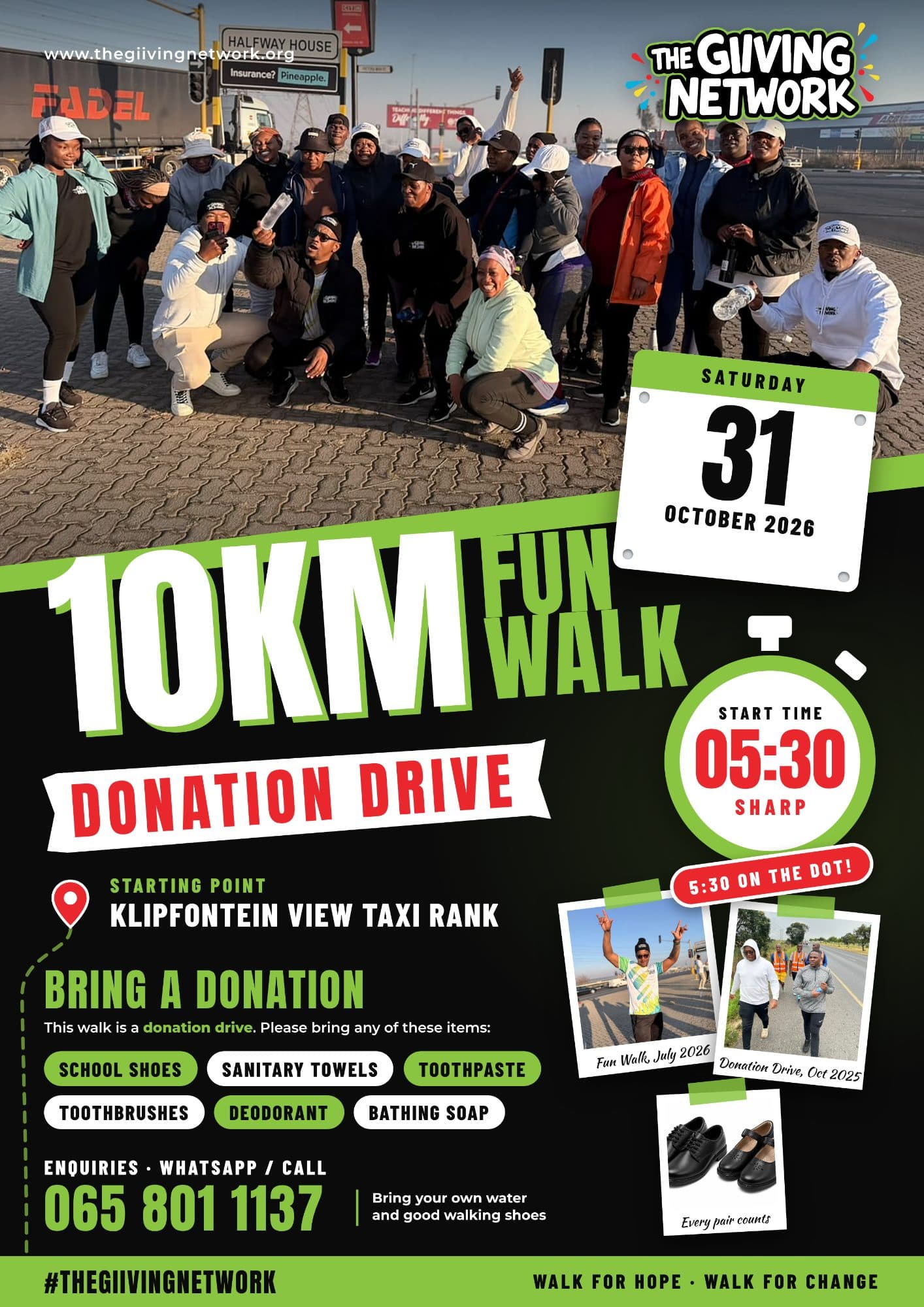 The Giiving Network – 10KM Fun Walk & Donation Drive